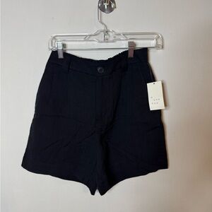 a new day Women's High Waist Black Shorts